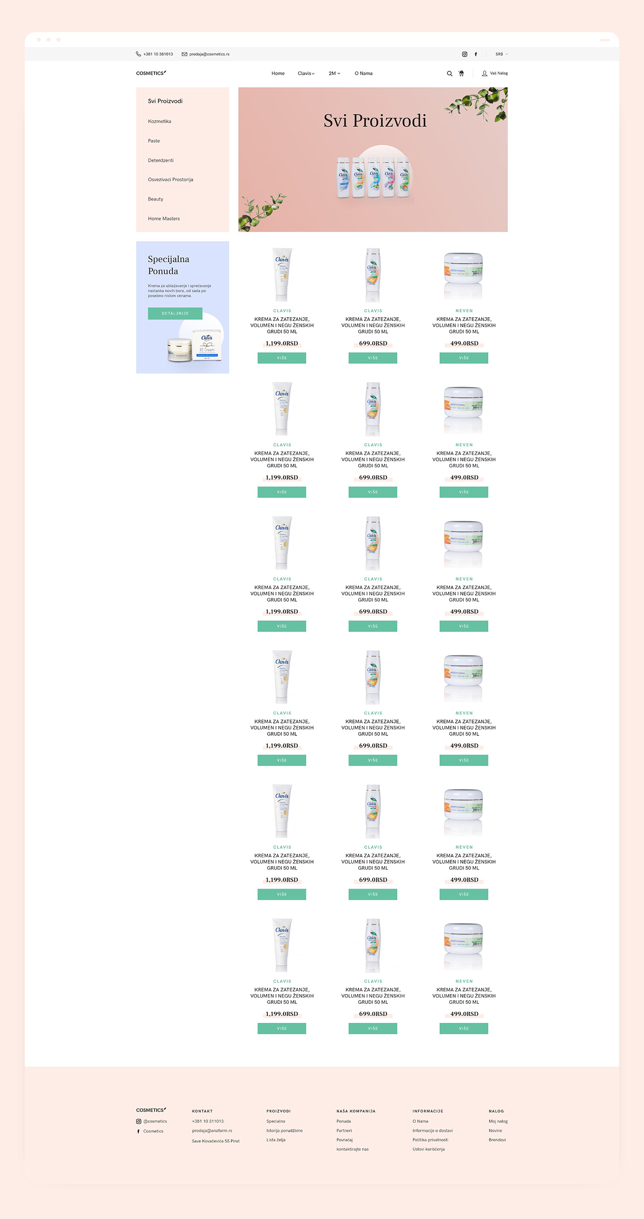 Cosmetics Case Study Full Product Page Showcase